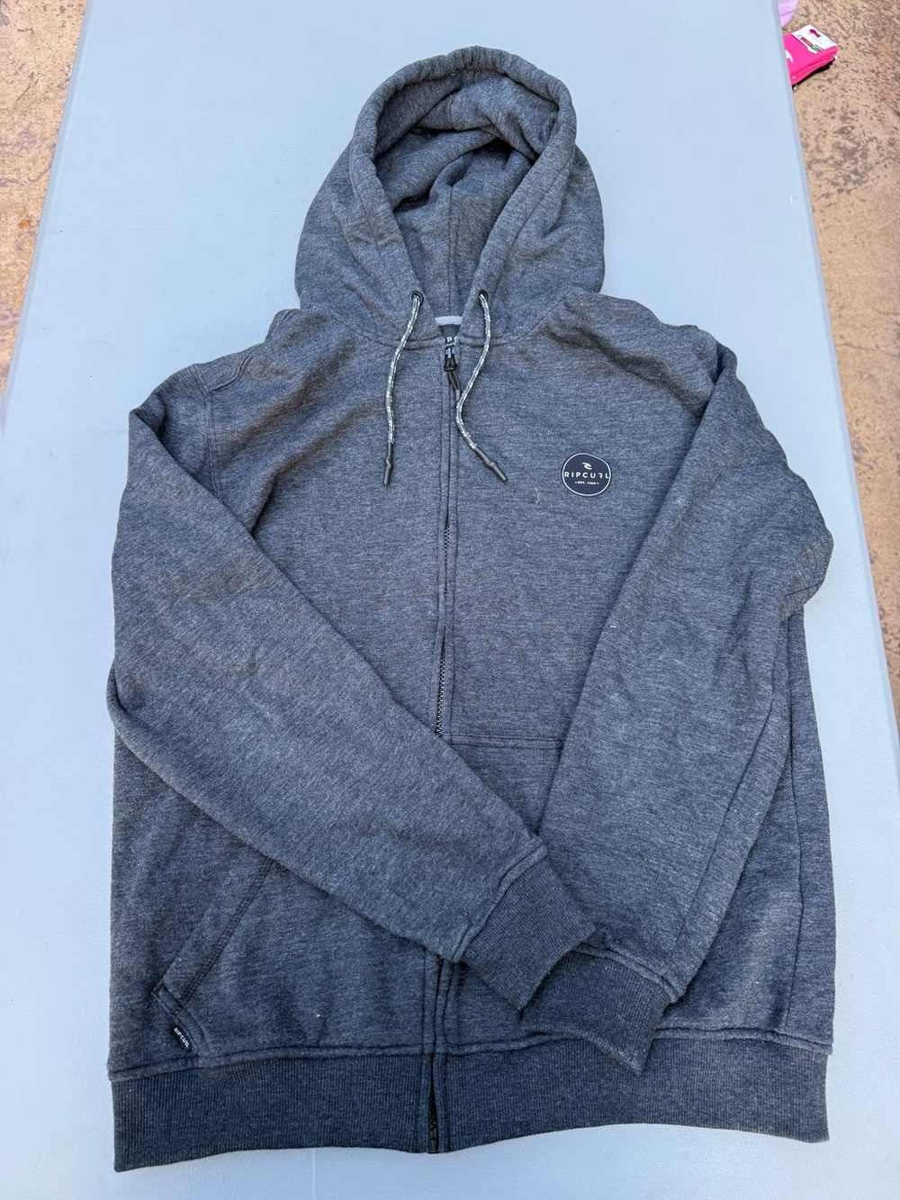 Rip Curl Men’s Charcoal Gray Full-Zip Hoodie